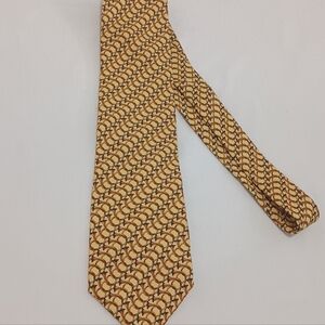Vintage Kenneth Gordon USA Silk Bugle Print Tie